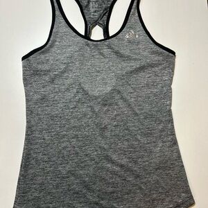 Adidas Gray Sleeveless Fitted Tank Top